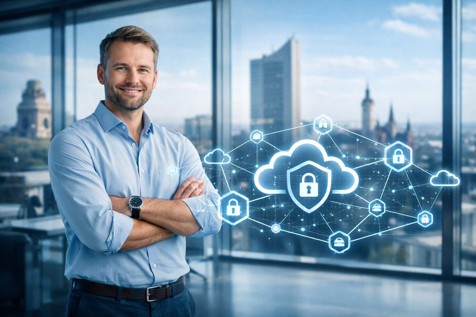 Moderner IT Büroarbeitsplatz